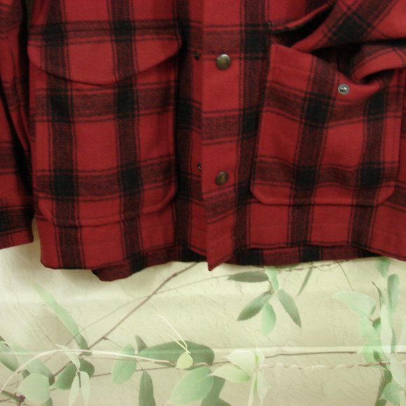 Mens Pendleton Wool Street Cruiser Coat 100 year celebration red plaid Large Jkt - Picture 8 of 16